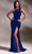 Ladivine CD884 - Sequin One Shoulder Prom Dress Special Occasion Dress 2 / Royal-