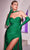 Ladivine CD886 - Draped Sweetheart Prom Dress Special Occasion Dress 2 / Emerald