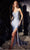 Ladivine CD888 - Jewel Trimmed Prom Dress Evening Dresses 2 / Dusty Blue