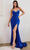 Ladivine CD888 - Jewel Trimmed Prom Dress Evening Dresses 2 / Royal