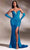 Ladivine CD889 - Strapless Ruched Prom Dress Evening Dresses 2 / Ocean Blue