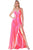 Ladivine CD903 Bridesmaid Dresses 2 / Neon Pink