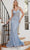 Ladivine CD990 - Glitter Mermaid Prom Dress Evening Dresses 2 / Blue