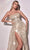 Ladivine CD991 - Strapless Rhinestone Evening Gown Prom Dresses