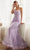 Ladivine CD995 - Scoop Appliqued Trumpet Evening Gown Evening Dresses 2 / Lavender
