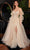 Ladivine CD997 - Corset Prom Dress with Slit Evening Dresses 2 / Champagne