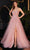 Ladivine CD997 - Corset Prom Dress with Slit Evening Dresses 2 / Dusty Rose