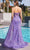 Ladivine CD998 - Strapless High Slit Evening Gown Special Occasion Dress