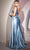 Ladivine CDS415 - V-Neck Beaded Appliqued Evening Gown Evening Dresses