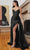 Ladivine CDS418 - Embroidered Satin Prom Dress Prom Dresses 4 / Black