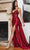 Ladivine CDS418 - Embroidered Satin Prom Dress Prom Dresses 4 / Burgundy