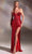 Ladivine CDS419 - Illusion Corset Prom Dress Evening Dresses 2 / Burgundy
