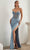Ladivine CDS419 - Illusion Corset Prom Dress Evening Dresses 2 / Dusty Blue