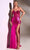 Ladivine CDS419 - Illusion Corset Prom Dress Evening Dresses 2 / Fuchsia
