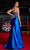 Ladivine CDS423 - Strapless High Slit Evening Gown Special Occasion Dress 2 / Royal