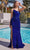 Ladivine CH111 - One Shoulder Sequin Prom Dress Special Occasion Dress XXS / Royal