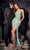 Ladivine CH115 - Lace-Up Back Sequin Evening Gown Special Occasion Dress XXS / Sage