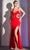 Ladivine CH129 - Sweetheart Cutouts Evening Gown Evening Dresses XS / Red