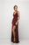 Ladivine CH551 Special Occasion Dress XS / Burgundy