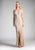 Ladivine CH551 Special Occasion Dress XS / Champagne