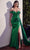 Ladivine HT119 - Off Shoulder Sheath Evening Gown Special Occasion Dress 6 / Emerald