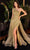 Ladivine J851 - Glitter Overskirt Prom Dress Special Occasion Dress 4 / Olive