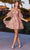 Ladivine KV1089 - Sweetheart Corset Cocktail Dress Special Occasion Dress 4 / Blush