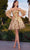 Ladivine KV1089 - Sweetheart Corset Cocktail Dress Special Occasion Dress 4 / Champagne