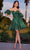 Ladivine KV1089 - Sweetheart Corset Cocktail Dress Special Occasion Dress 4 / Emerald