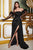 Ladivine KV1091 - Strapless Sheath Evening Gown Evening Dresses 4 / Black