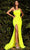 Ladivine Y023 Prom Dresses 2 / Neon Green