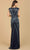 Lara Dresses 29167 - Beaded Fringe V-Neck Evening Gown Special Occasion Dress
