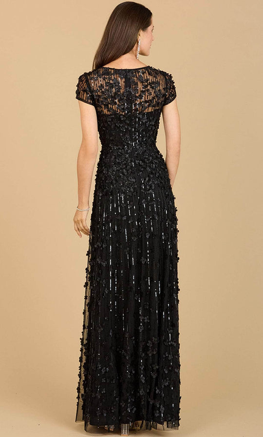 Lara Dresses 29181 - Cap Sleeve Embroidered Evening Dress