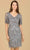 Lara Dresses 29182 - Beaded V-Neck Cocktail Dress Special Occasion Dress 4 / Smoke Grey