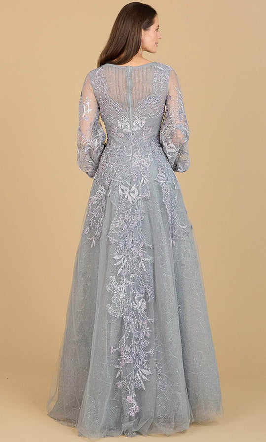 Lara Dresses 29195 - Laced Tulle Semi-Ballgown