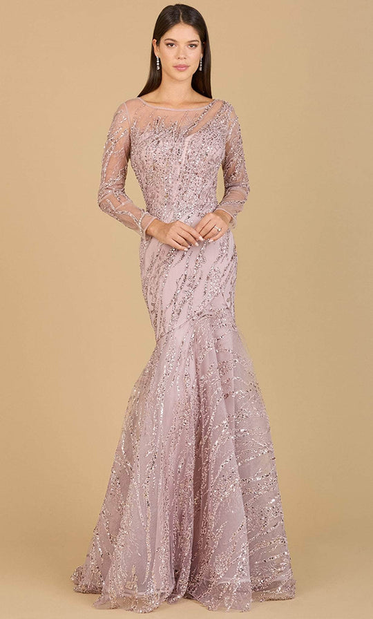 Lara Dresses 29199 - Beaded Illusion Scoop Evening Gown
