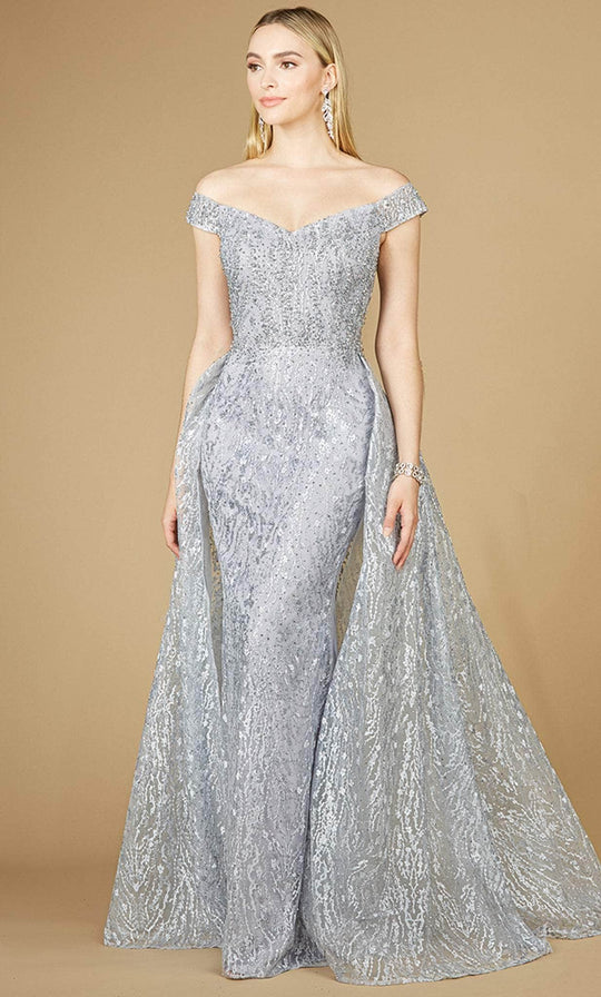 Lara Dresses 29205 - Beaded Overskirt Formal Gown