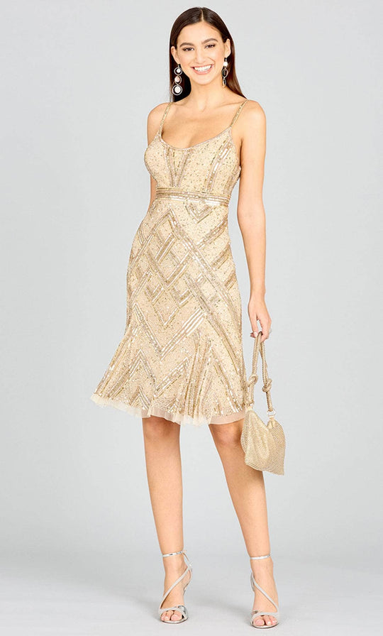 Lara Dresses 29218 - Embellished Scoop Cocktail Dress