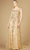 Lara Dresses 29250 - Embroidered Cap Sleeve Evening Gown Special Occasion Dress 4 / Gold