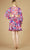 Lara Dresses 29269 - Short Printed Cut Out A-line Dress Holiday Dresses