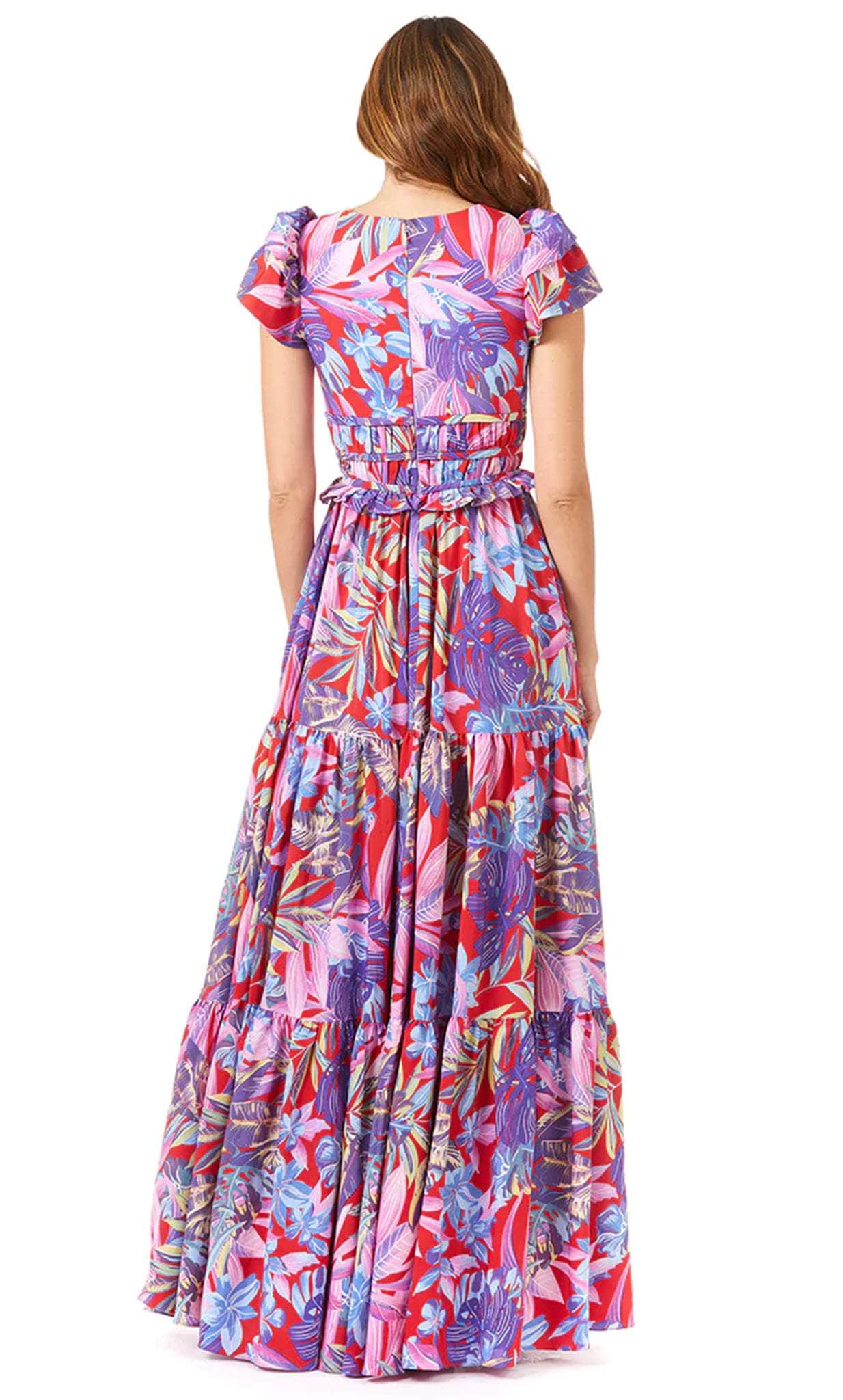 Lara Dresses 29276 - Ruffled Waist Maxi Dress – Couture Candy