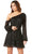 Lara Dresses 29290 - Asymmetrical Neckline Robe Wrap Short Dress Special Occasion Dress