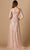 Lara Dresses 29326 - Floral Laced Plunging V Neck Long Sleeve Gown Special Occasion Dress
