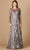 Lara Dresses 29327 - Floral Laced Sheer Bateau A Line Dress Special Occasion Dress