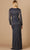 Lara Dresses 29343 - Long Sleeved Empire V Neck Evening Gown Special Occasion Dress