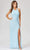 Lara Dresses - 29371 Halter Neck High-Slit Fully Embellished Dress Evening Dresses 0 / Periwinkle