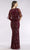 Lara Dresses - 29398 Bedazzled V-neck Sheath Dress Evening Dresses