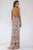 Lara Dresses - 29486 Multi-Color Floral Beaded High-Slit Evening Dress Evening Dresses