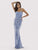 Lara Dresses - 29577 Beaded Scoop Sheath Evening Gown Pageant Dresses 0 / Periwinkle