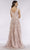 Lara Dresses - 29629 Embroidered Wide V-neck A-line Gown Evening Dresses